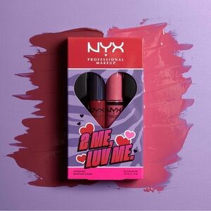 NYX 2 Me Luv Me Lip Gloss Duo - Red and Pink